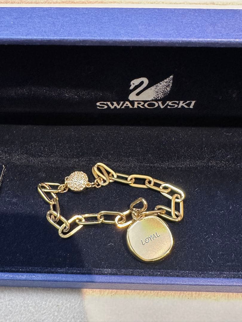 限定レア　スワロフスキー ザエレメンツ ツリー 樹 ブレスレット ゴールド未使用