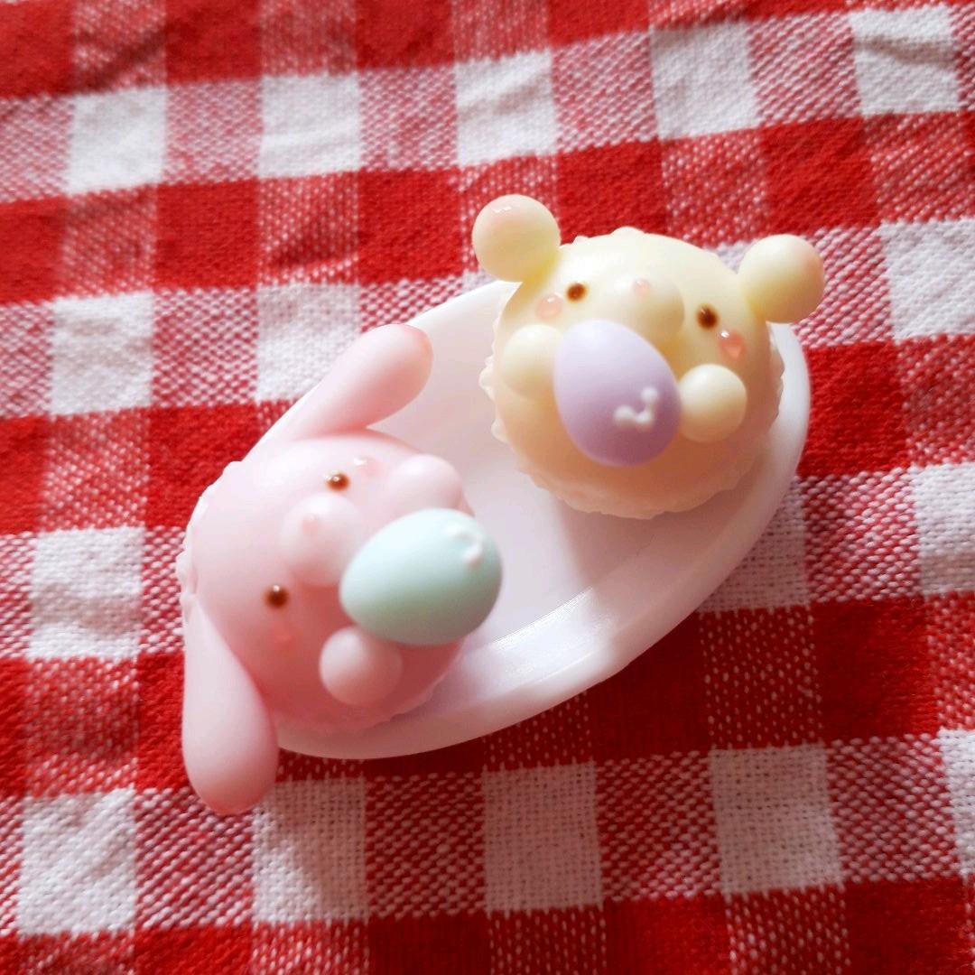 うさぎ&くま♡マカロンset