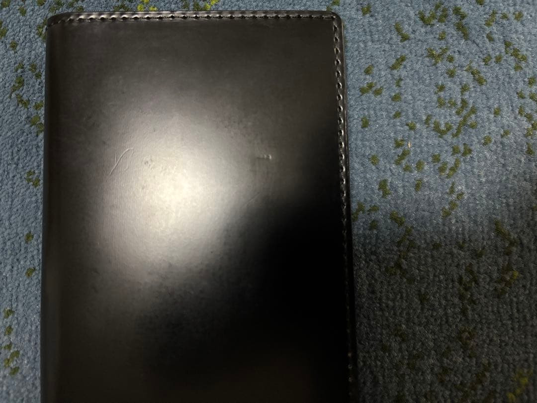 大峽製鞄(おおばせいほう)コードバン長財布(ブラック)