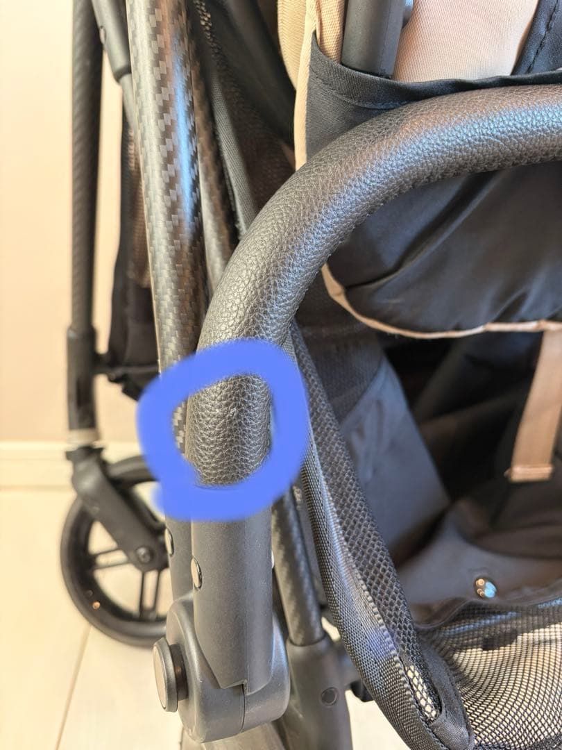 サイベックスメリオカーボン2022　ベージュ　レインカバー&ドリンクホルダー付