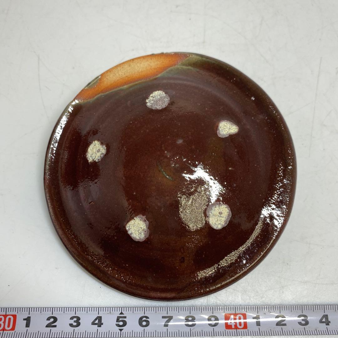 ☆茶3 安田全宏　紫紅彩水指　共箱　高さ約24㎝　東里7-1210①