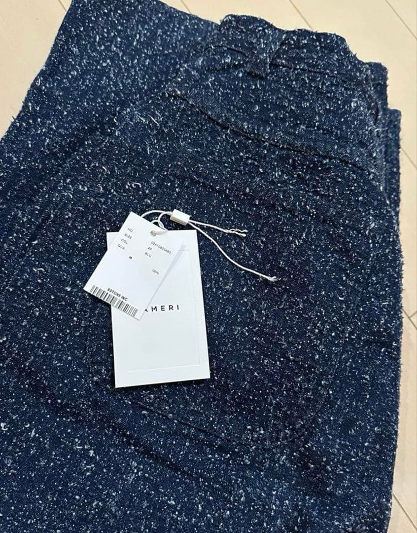 パンツ MEDI SCRATCH OVAL WIDE DENIM