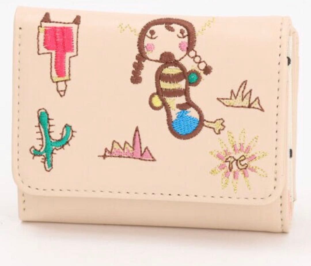 tsumori chisato 刺繍三つ折り財布 ツモリチサト ミニ財布