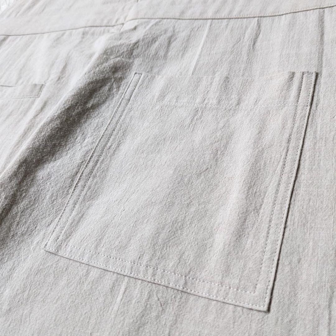 HUIS./遠州織物　509 やわらかシーチングコットンオーバーオール　Free