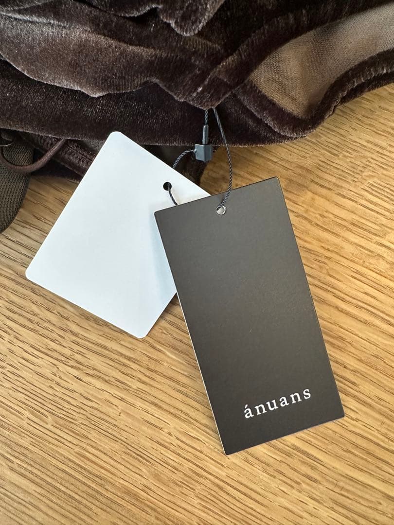 anuans アニュアンス　ベルテッドワンピーススイムウェア　Mサイズ　ブラウン