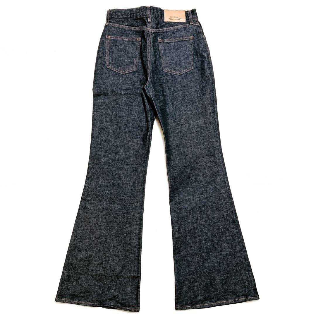美品✨MOUSSY MVS FLARE フレアデニム W27 濃紺 ストレッチ