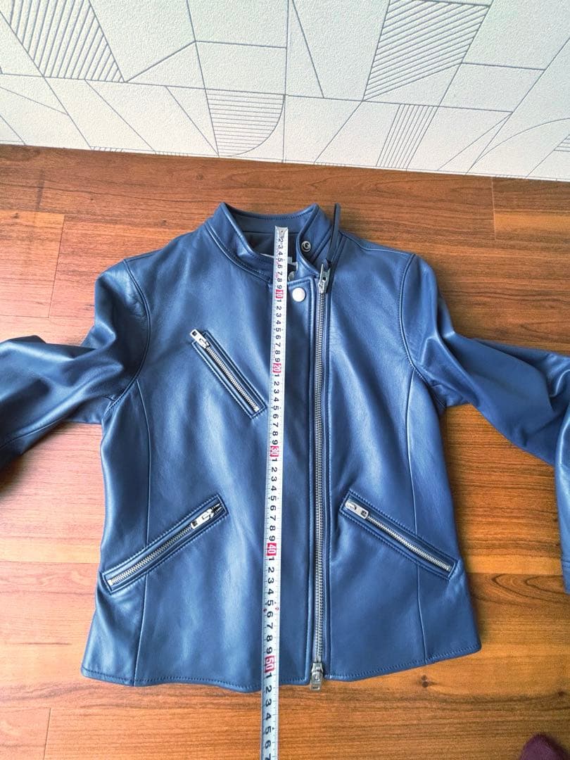 コーチ　COACH レザージャケット　ライダースジャケット　パープル