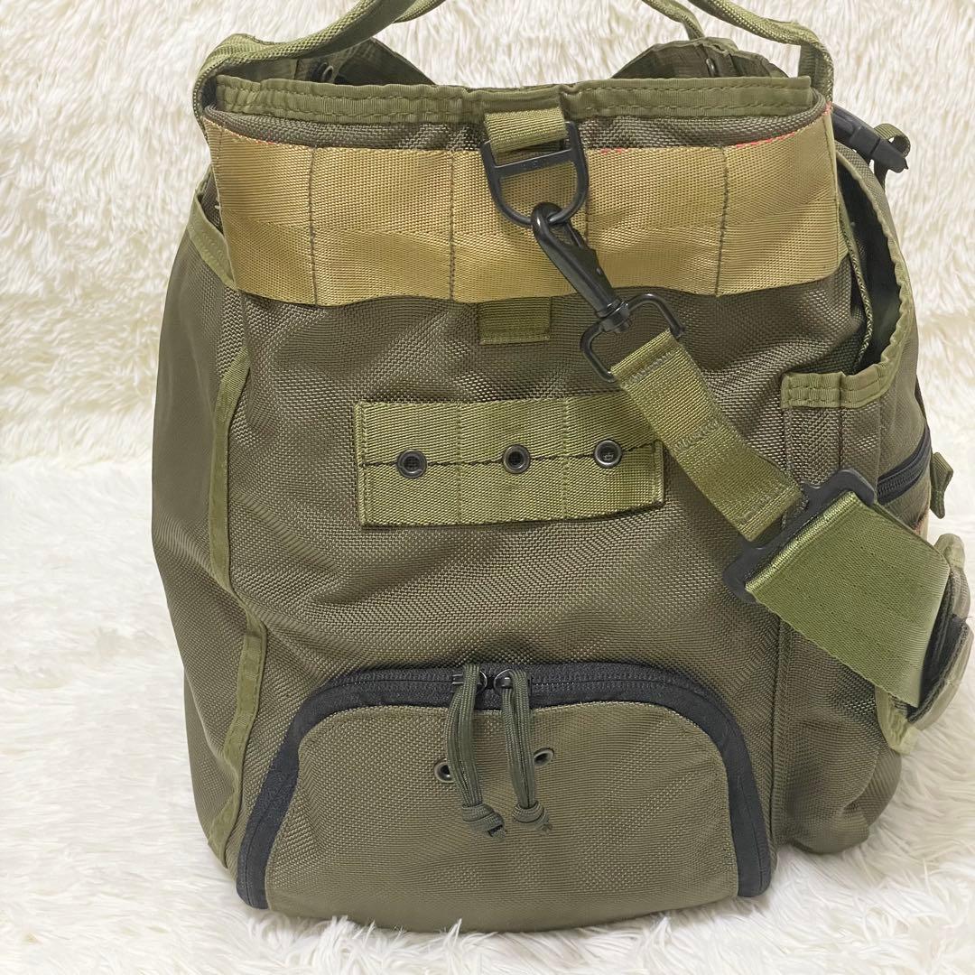 猿田彦様BRIEFING GYM WIRE 2way トート ショルダー カーキ