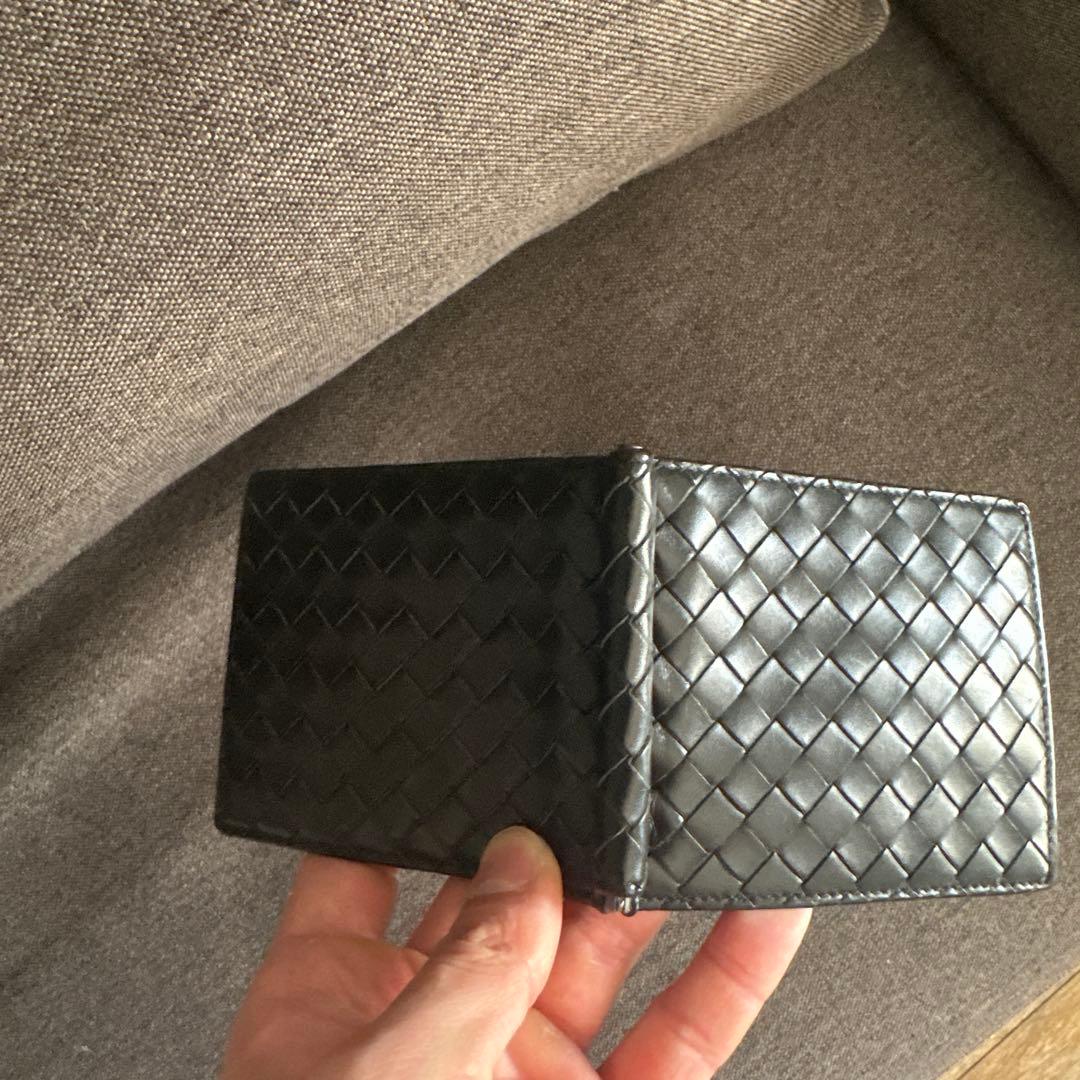 BOTTEGA VENETA 編み込みレザー マネークリップ