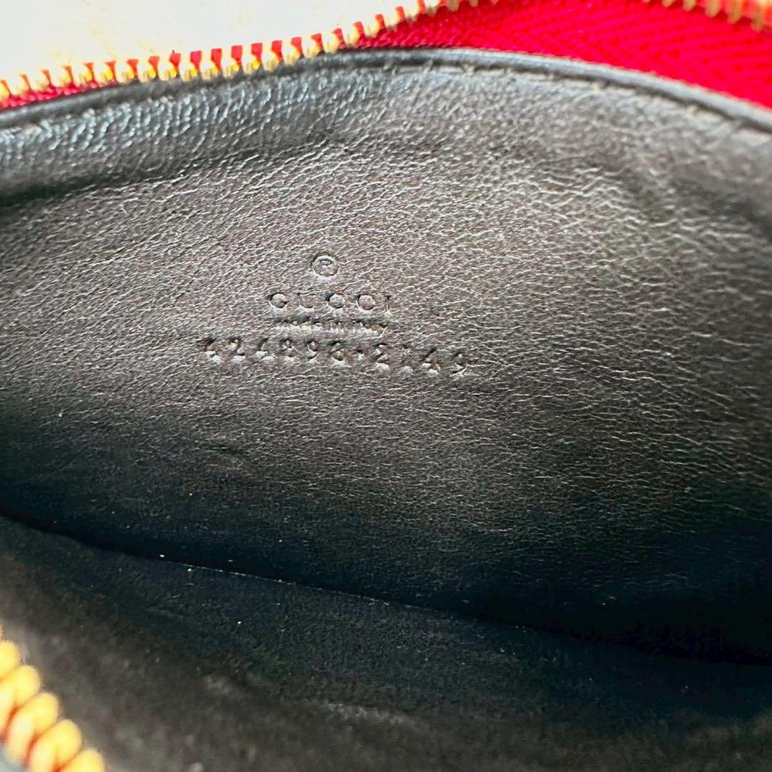 【未使用級】グッチ ケース 小銭入れ ベージュ 鳥 スプリーム 総柄