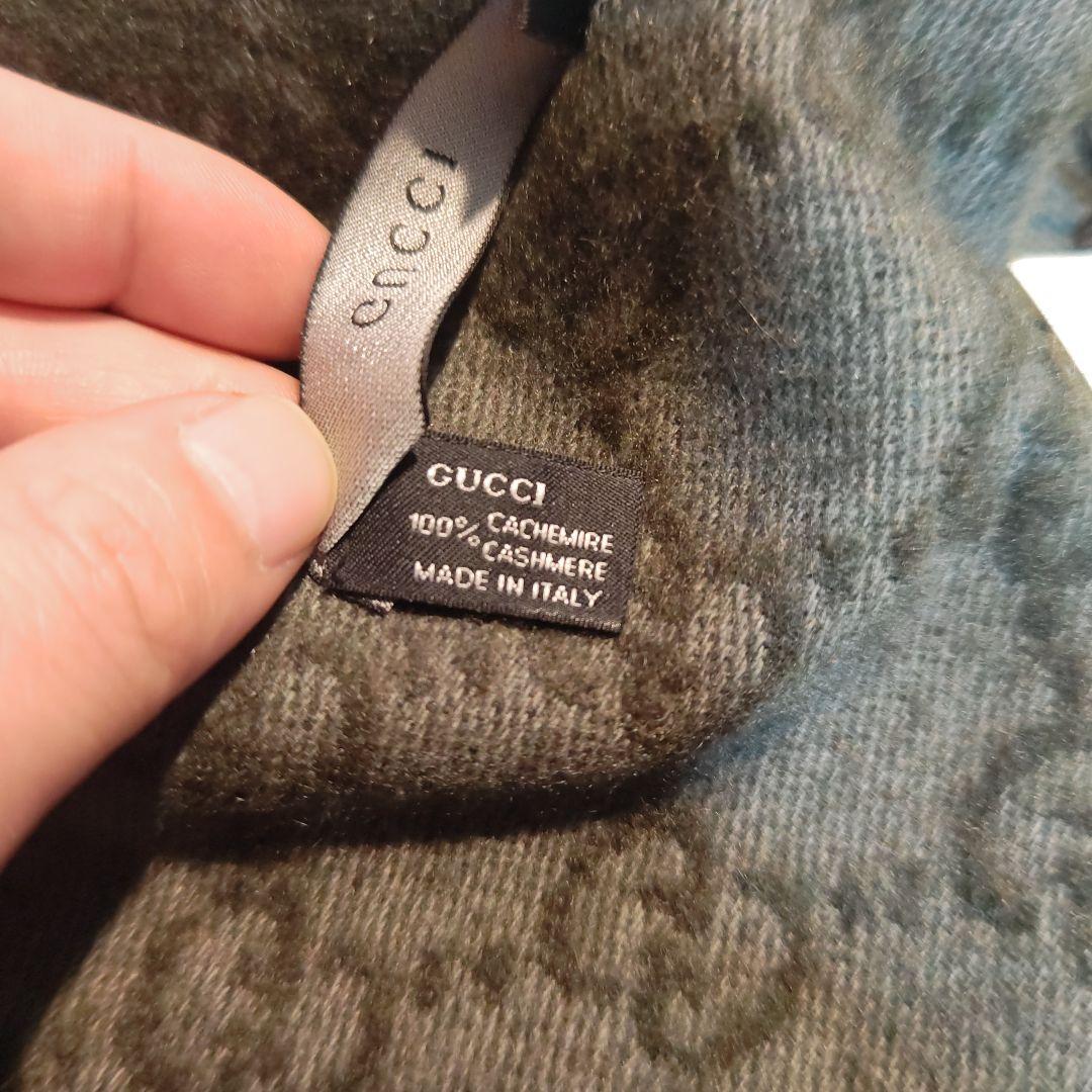 ❤極美品箱付き❤GUCCI マフラー ストール スカーフ❤カシミア❤グリーン❤