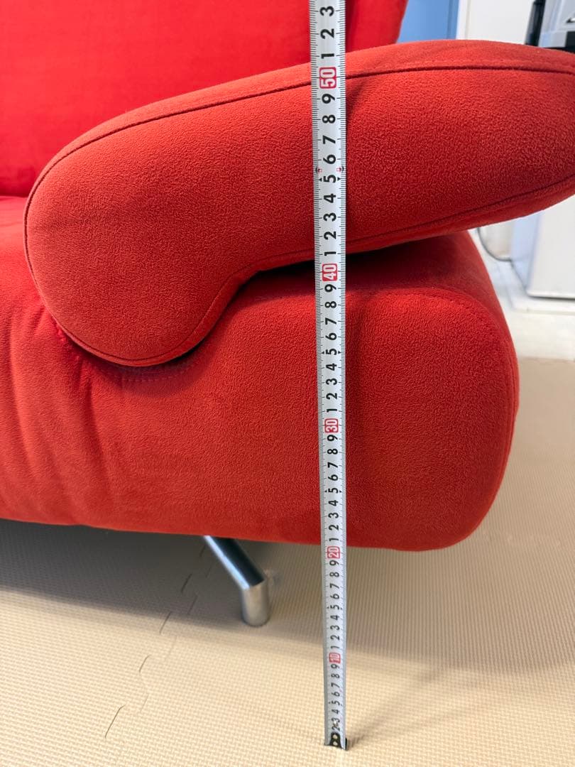 直接引取り限定 ★☆ ソファ ３人掛け 赤 レッド 東京都国分寺市の戸建て2階