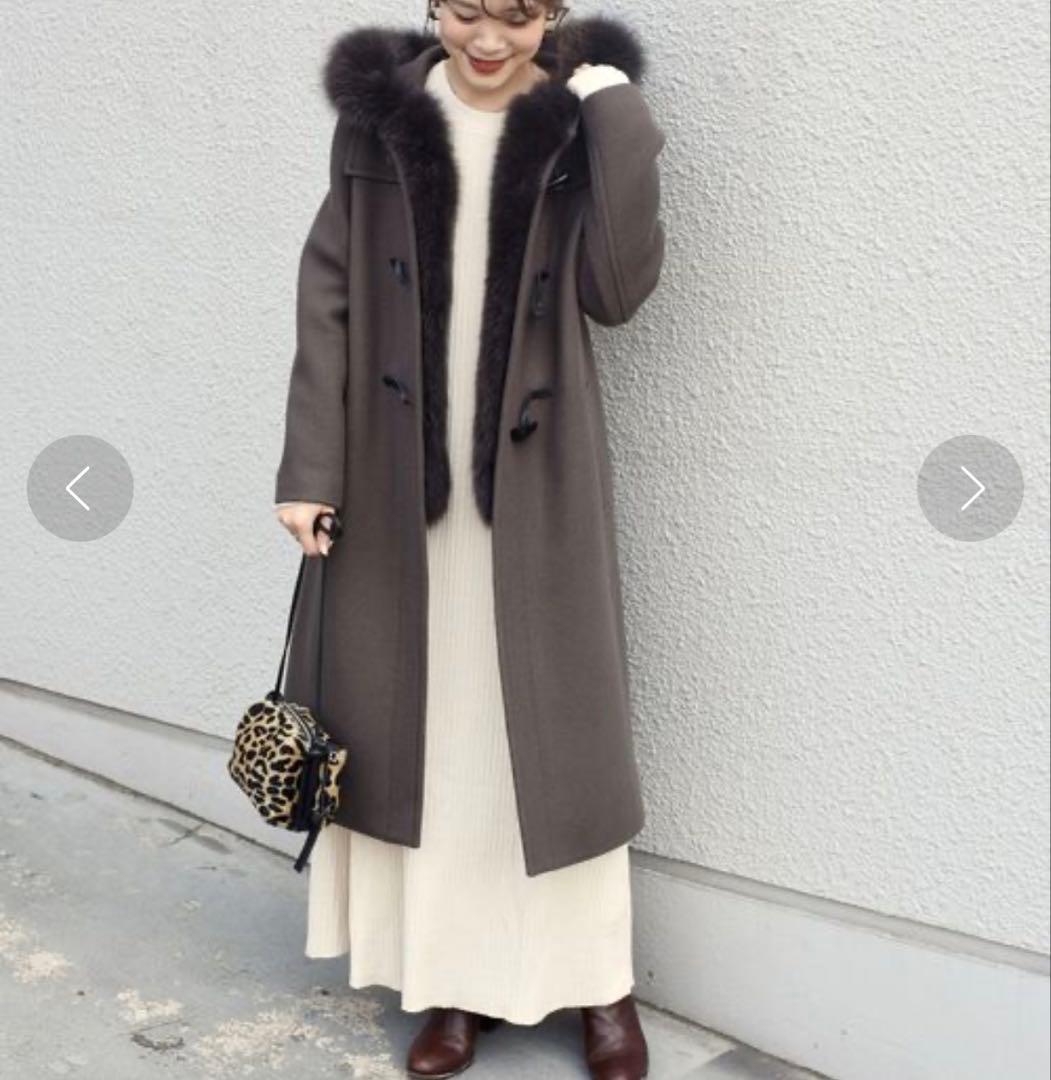 ☆美品☆ships カシミヤ　ダッフルロングコート　定価56000円