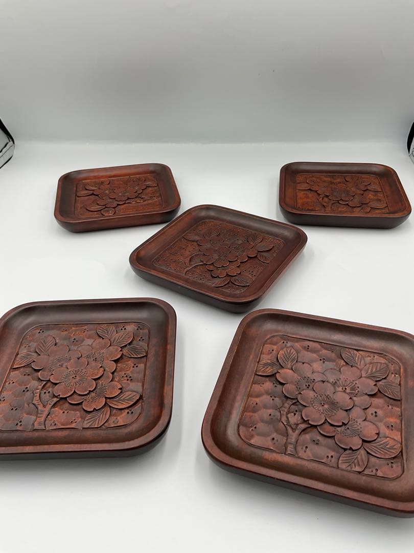 軽井沢彫　大坂屋　銘々皿