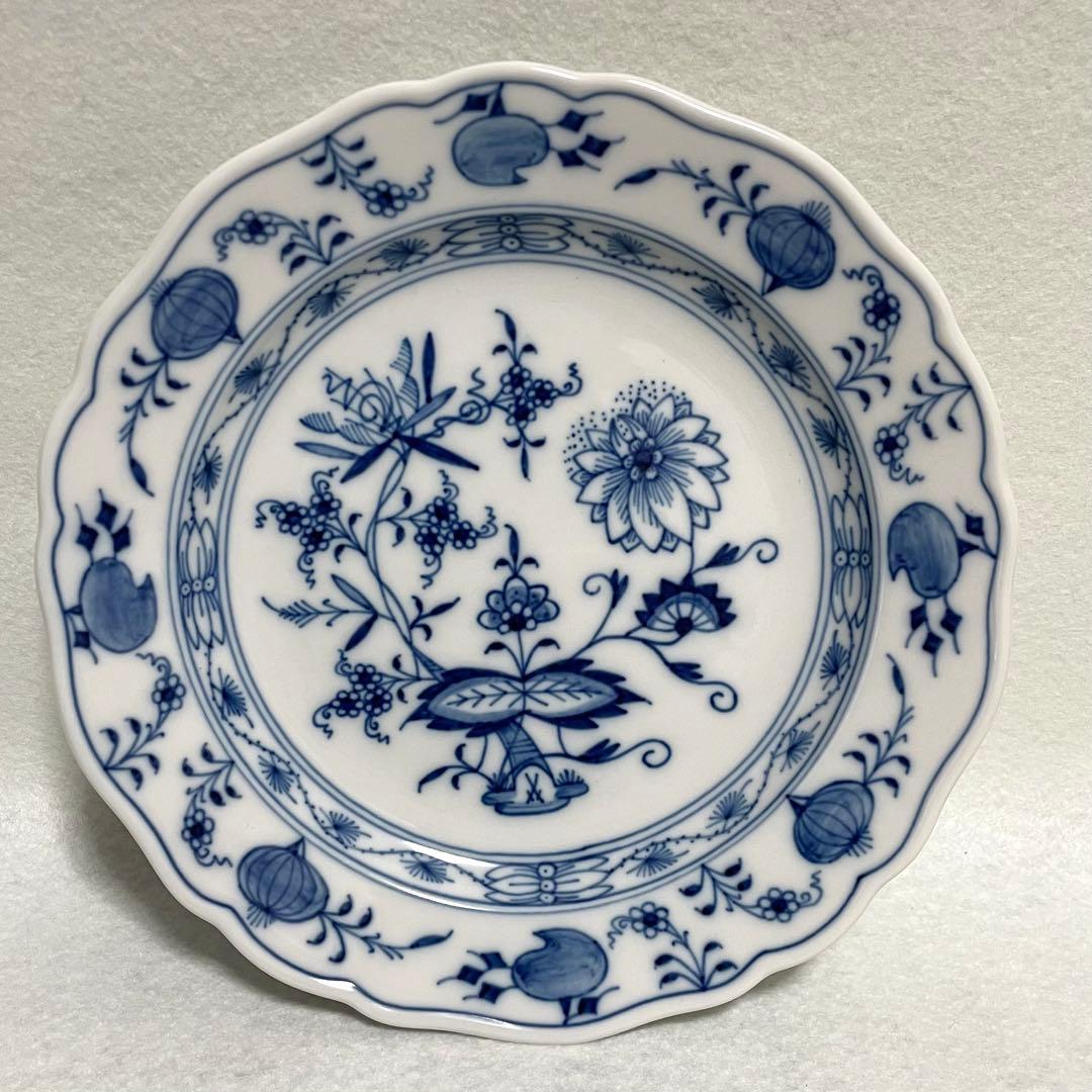 【6点】美品 マイセン ブルーオニオン 18cm プレート