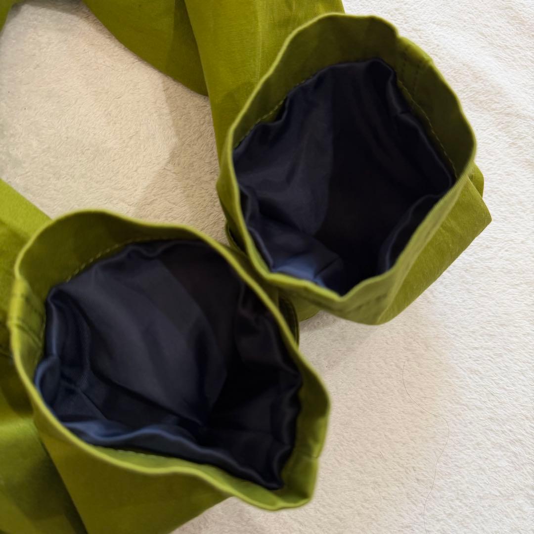 バーバリーブラックレーベル　トレンチコート　ライナー　ベルト　チェック　緑系　L