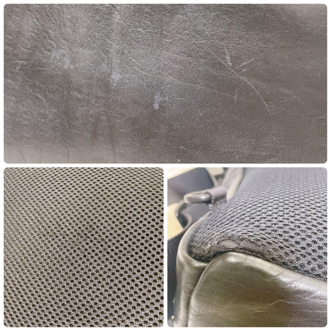 ポーター アルーフ メッセンジャーバッグ ショルダーバッグ レザー ブラック