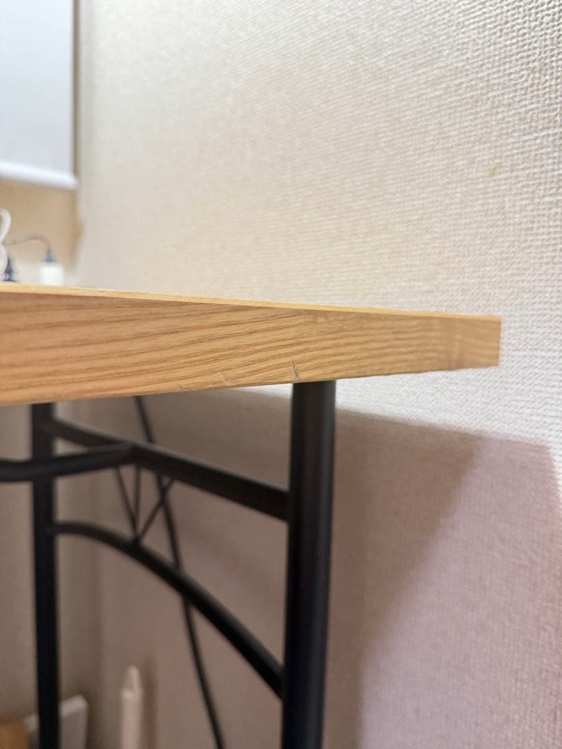 1枚板 アイアン脚 ダイニングテーブル　1点物