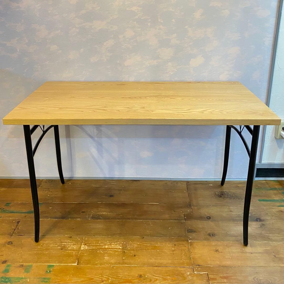 1枚板 アイアン脚 ダイニングテーブル　1点物