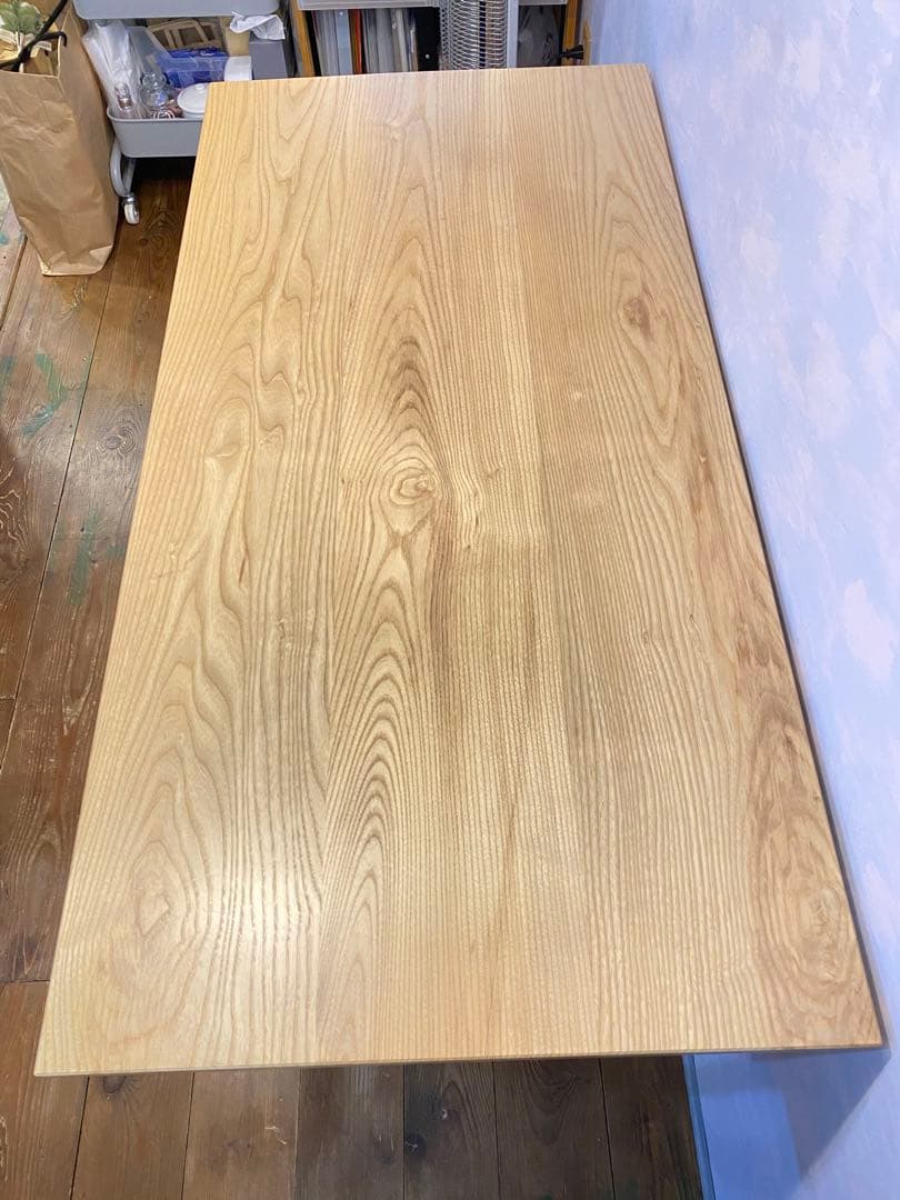 1枚板 アイアン脚 ダイニングテーブル　1点物