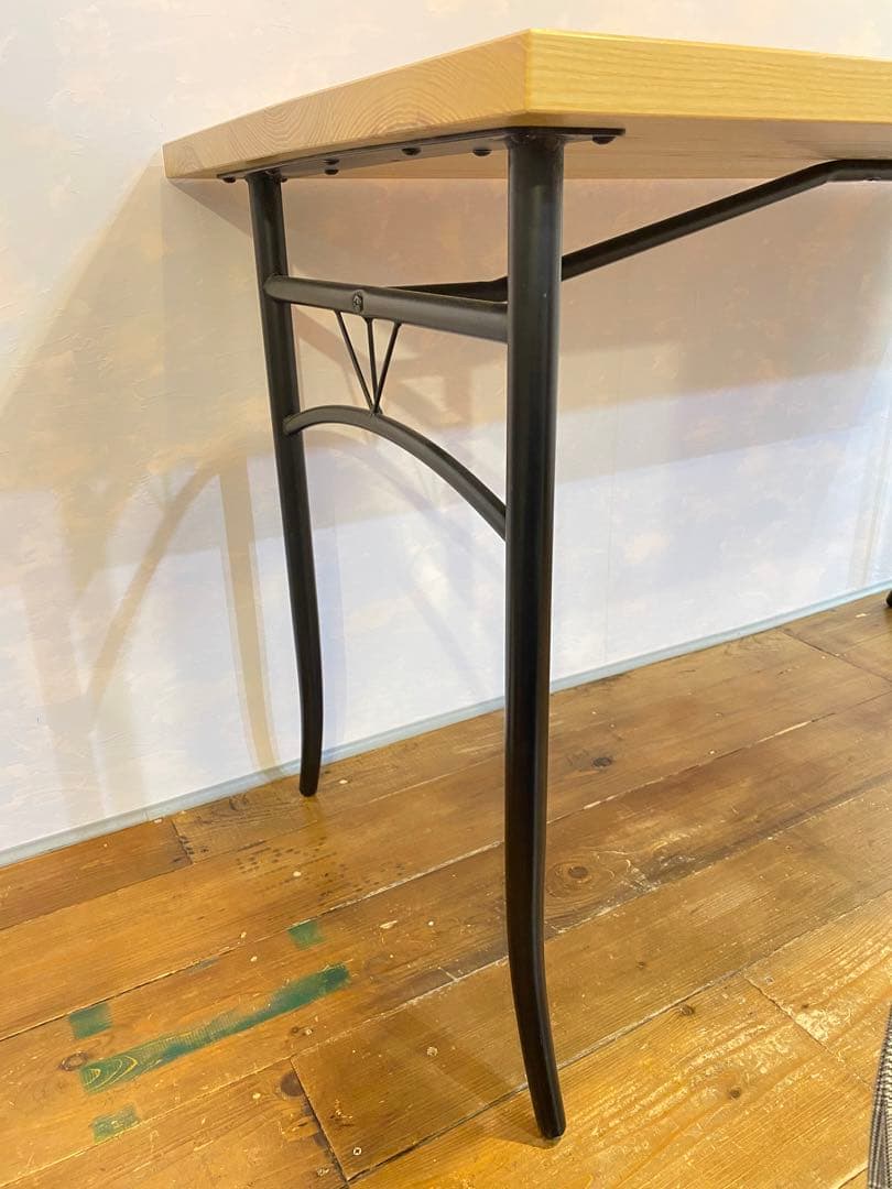 1枚板 アイアン脚 ダイニングテーブル　1点物