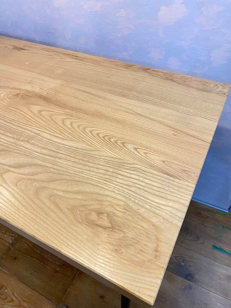 1枚板 アイアン脚 ダイニングテーブル　1点物