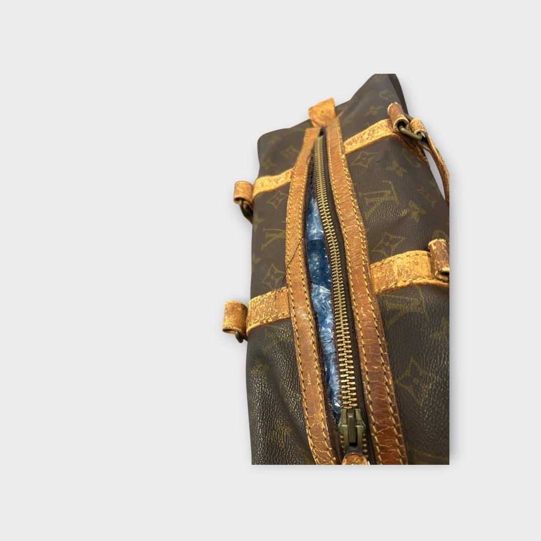 ルイヴィトン サックスープル35 モノグラム　ハンドバッグ　ボストンバック