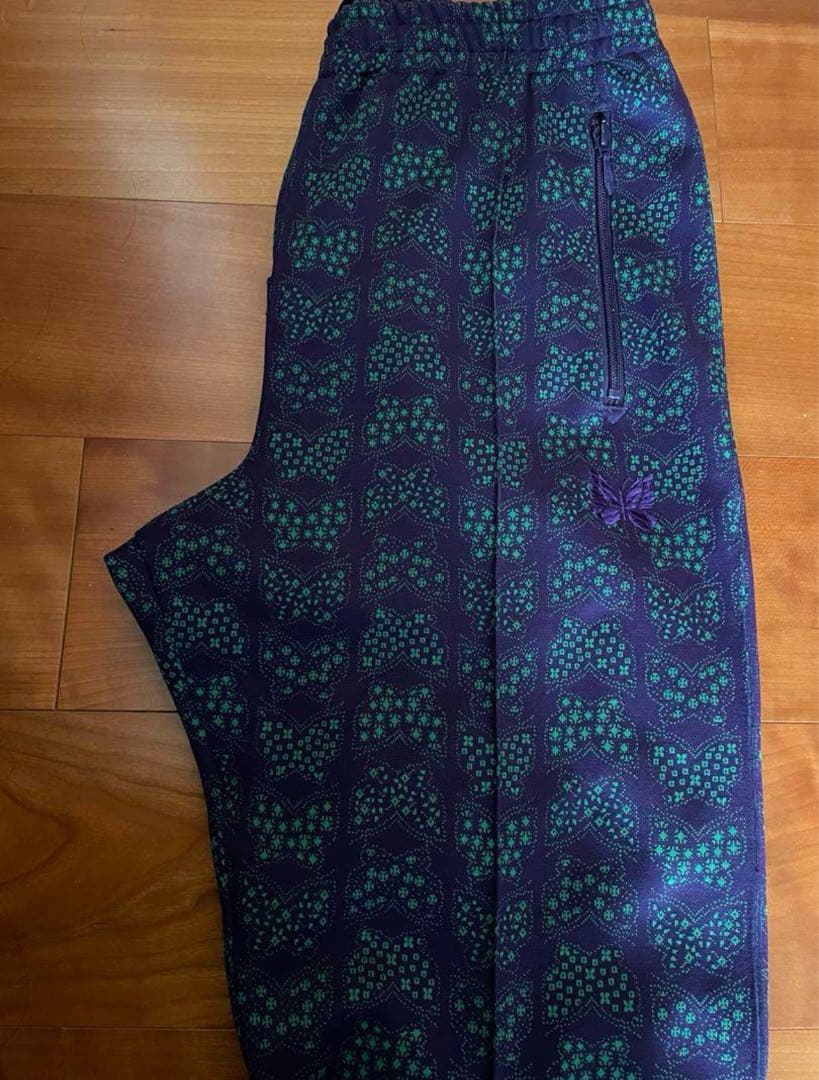 needles トラックパンツ 22ss　KP213パピヨン 総柄