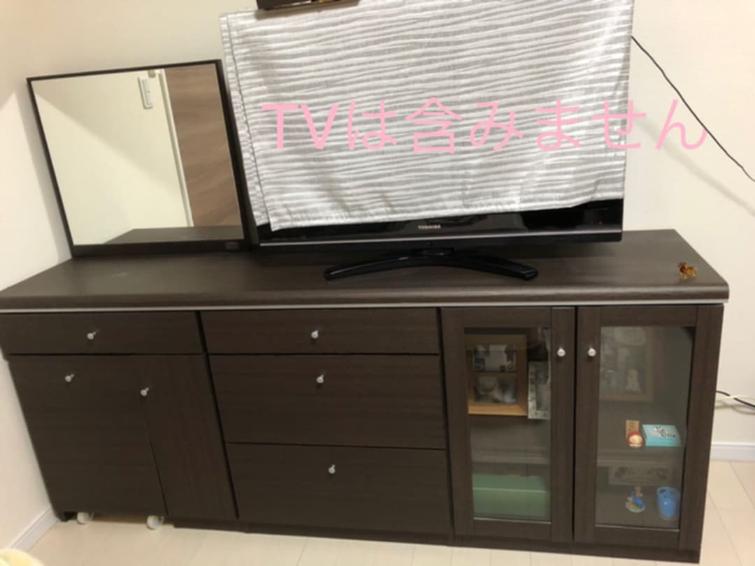 ドレッサー付き収納棚