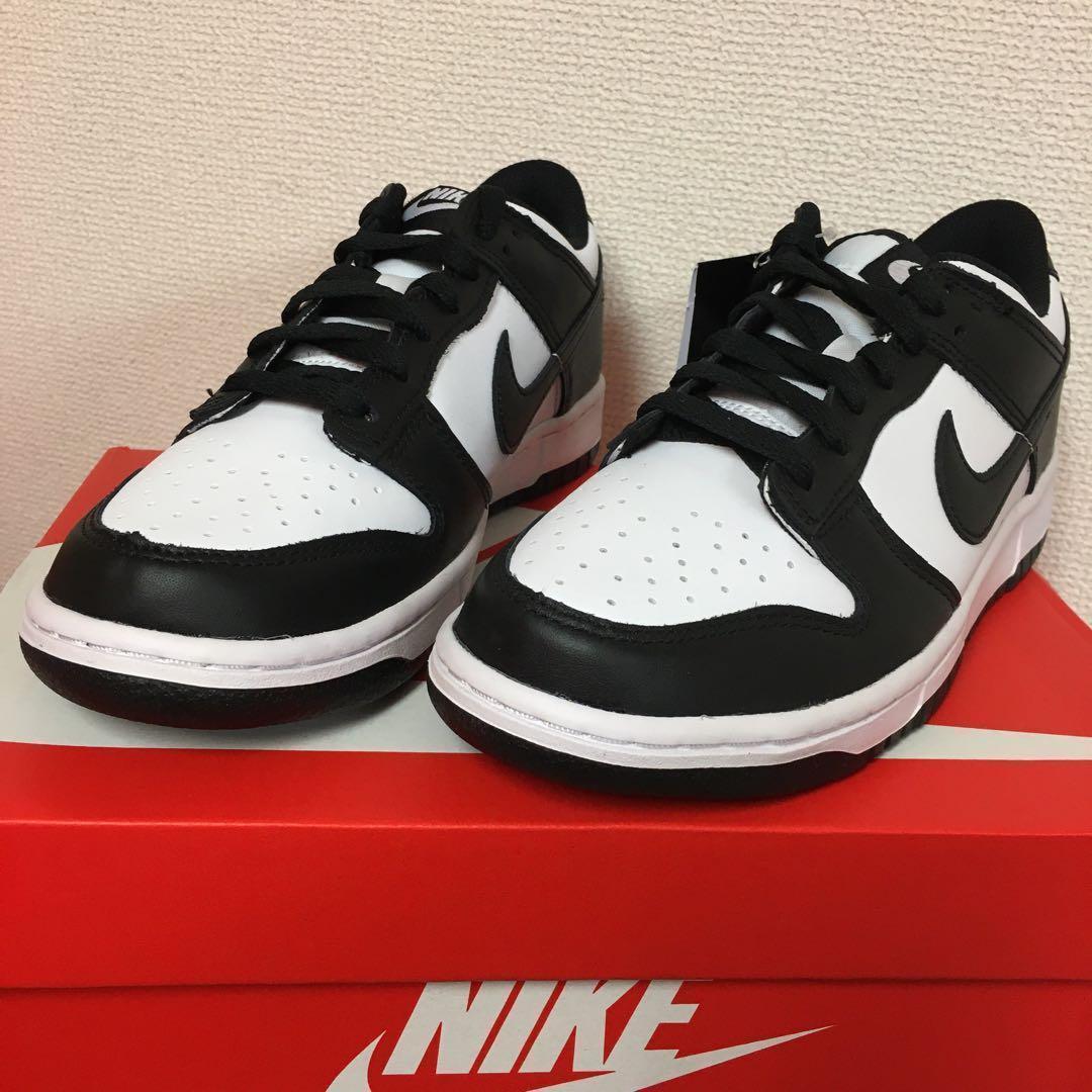 ナイキ ダンクロー パンダ 白黒　24cm おしゃれ　ナイキスニーカー
