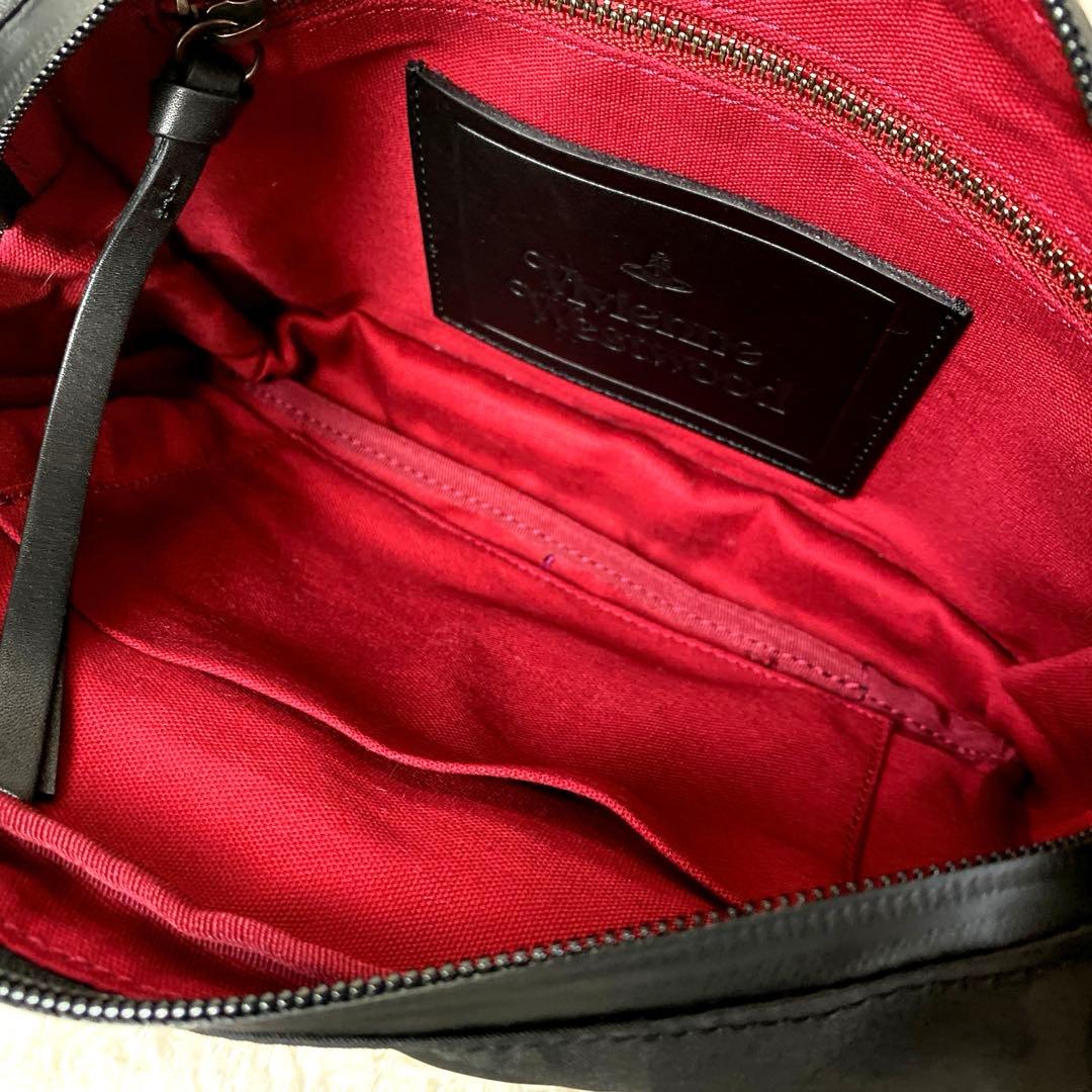 【美品】ヴィヴィアンウエストウッド ボディバッグ シャドーオーブ ブラック