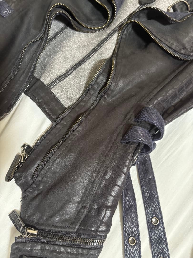 グランジ　Qutie Flash クロコダイルレザージャケット