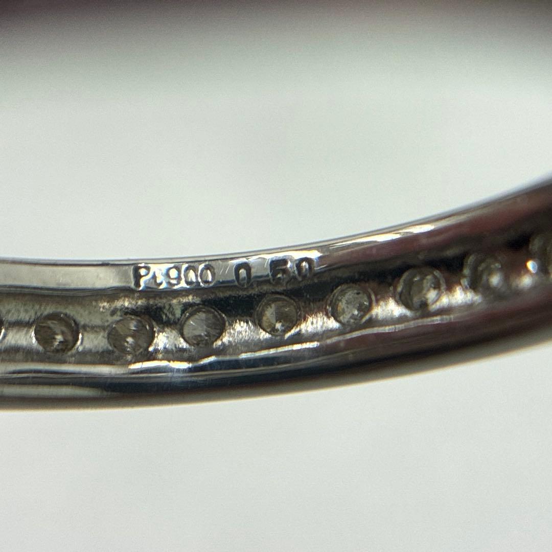 36:プラチナダイヤモンドフルエタニティリング　トータル0.5ct サイズ11号