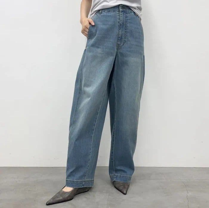 新品タグ付 シニカル デニム パンツ UVカット M〜Lサイズ Mal.