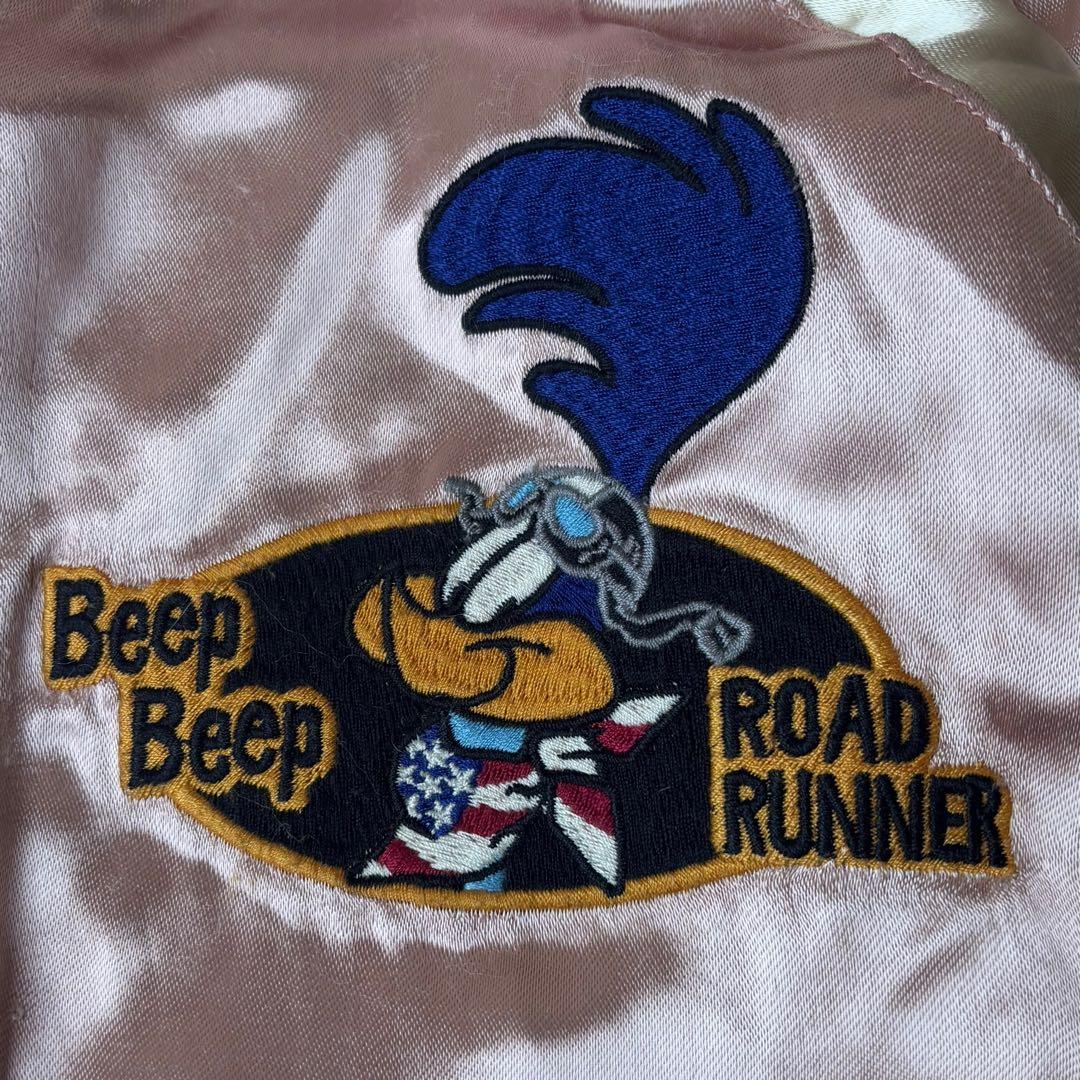 VANSON バンソン×ルニーテューンズ リバーシブルスカジャン　レーヨン