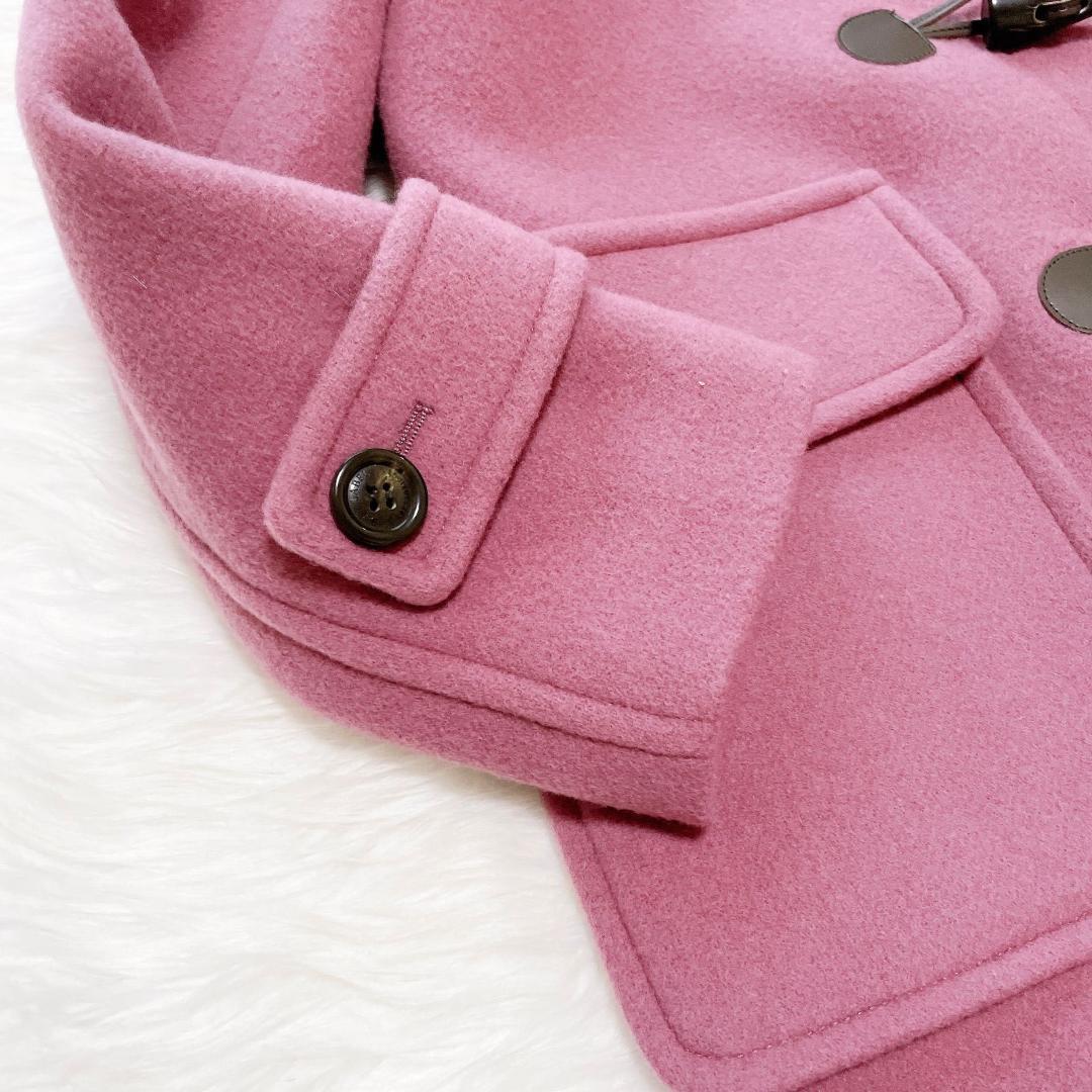 ブルーレーベル　水牛トグル　メガチェック　バイルメルトン　ダッフルロングコート