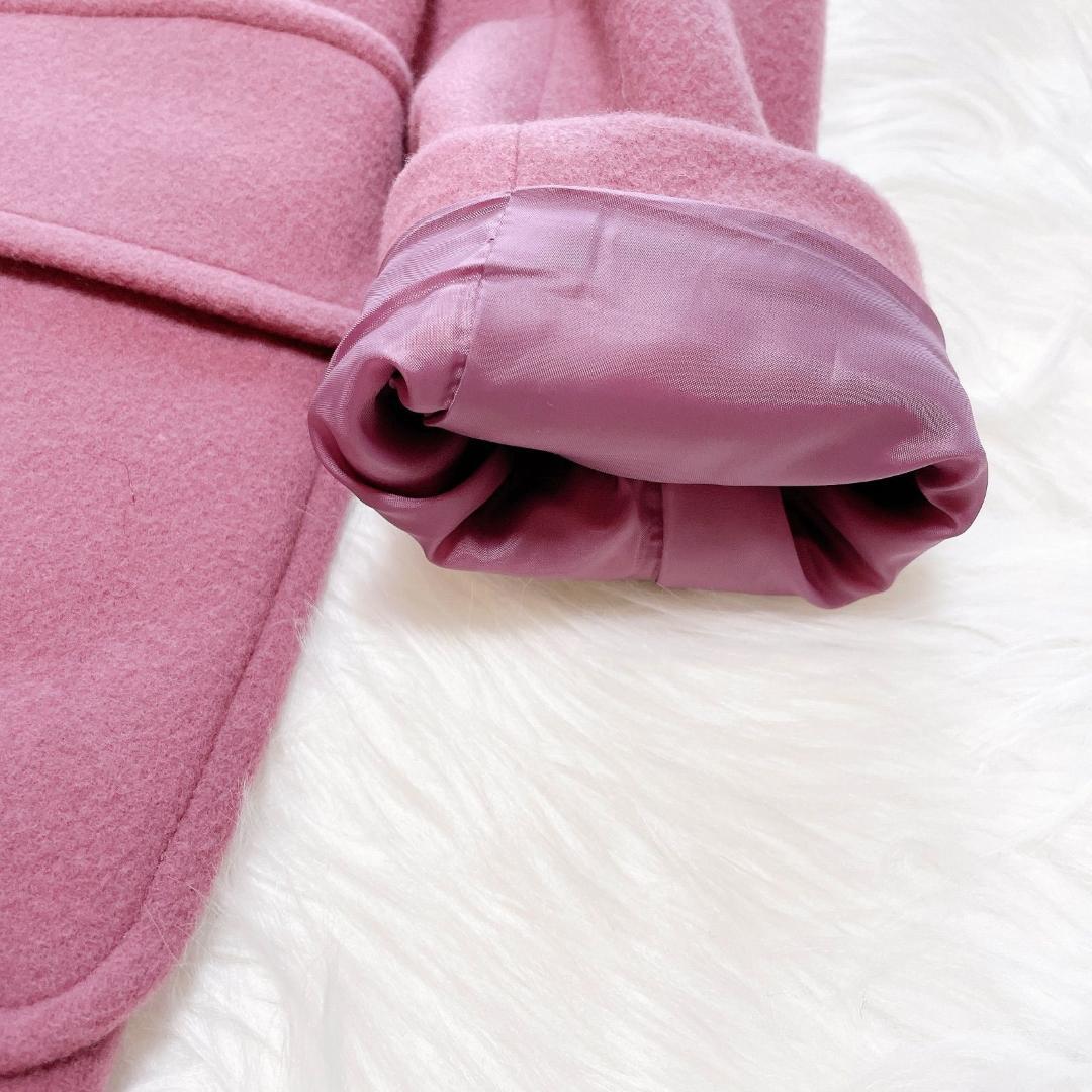 ブルーレーベル　水牛トグル　メガチェック　バイルメルトン　ダッフルロングコート