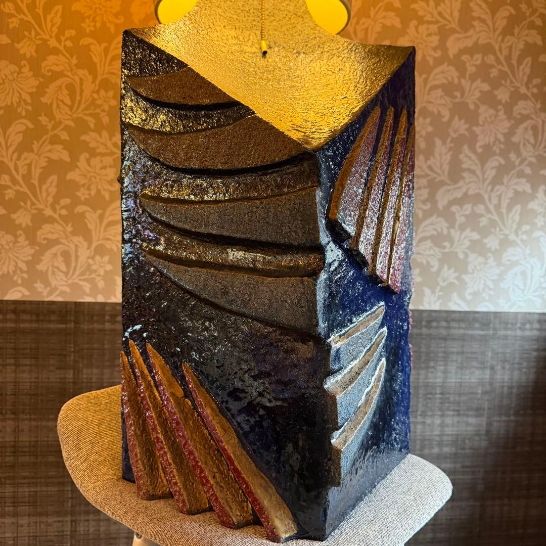 河合紀 かわいただし 特大 照明 スタンド ランプ 300万！発送不可