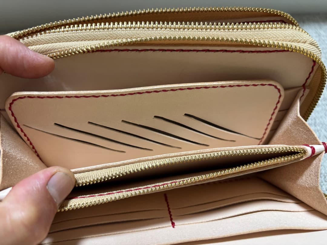 Meiさん専用 ヌメ革ダブルファスナー長財布（お財布ポーチ）商品検討ページ