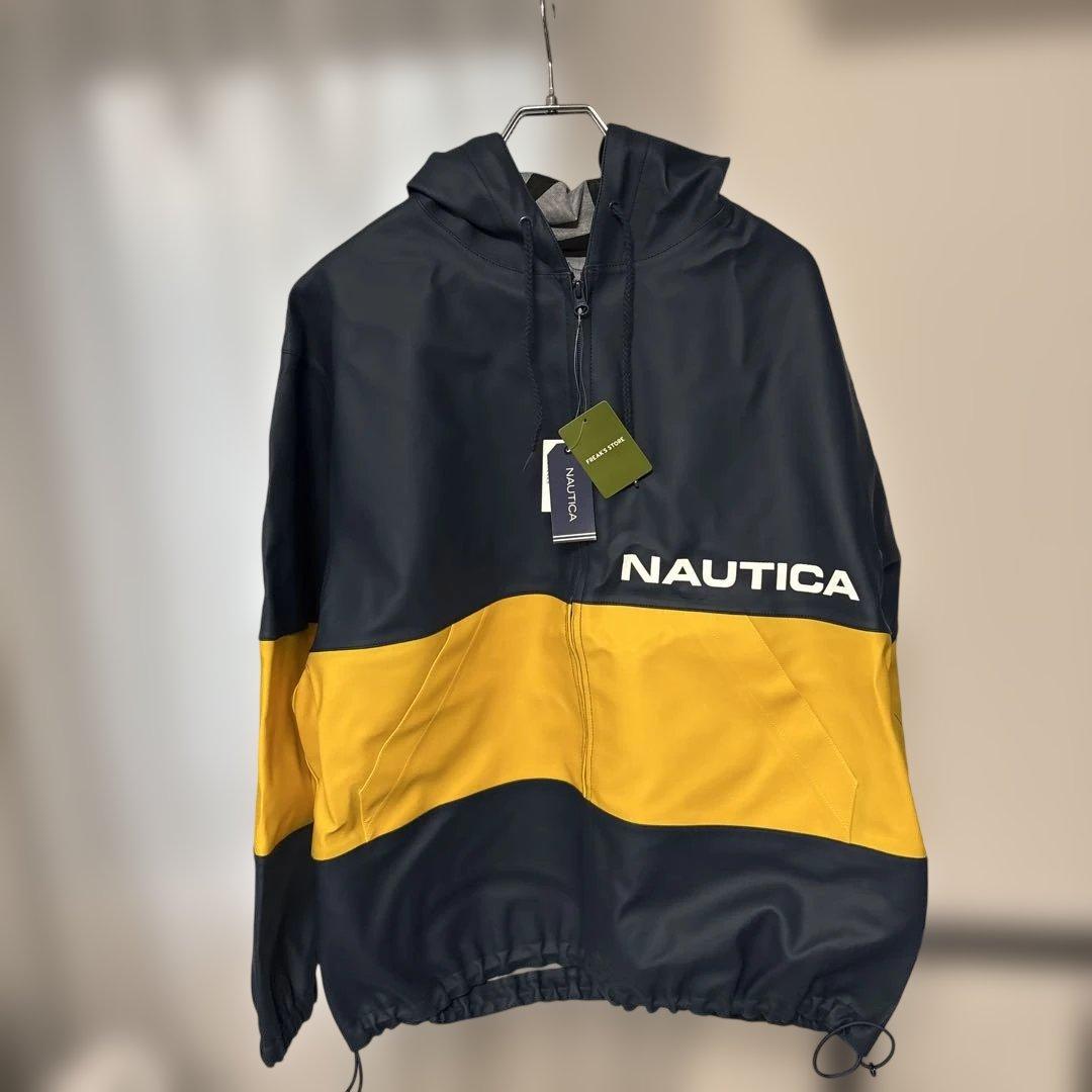 NAUTICA フード付きジャンパー ネイビー/イエロー