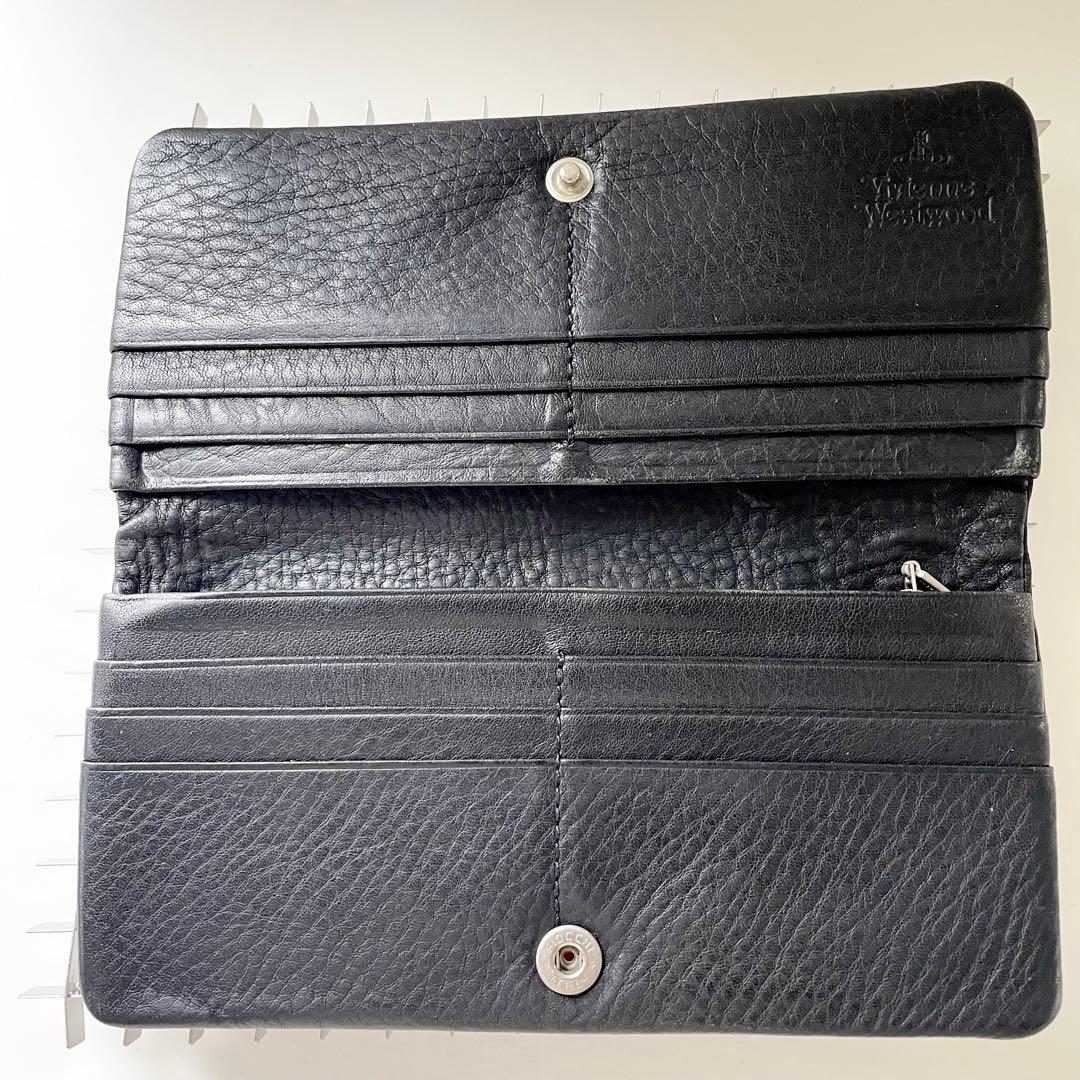 ヴィヴィアンウエストウッド ライダース ウォレット 長財布 ジップ ブラック