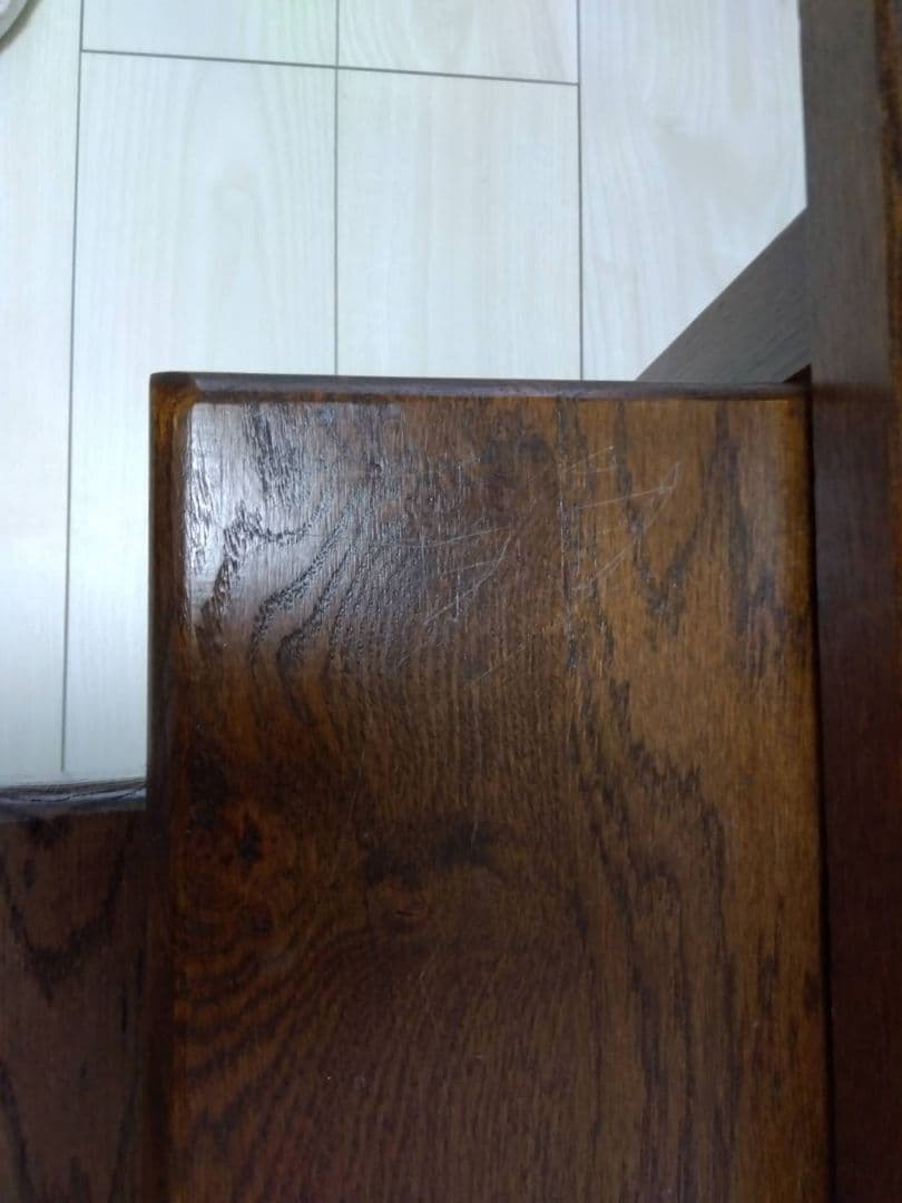 オランダ製　木製ネストテーブル 3段セット ダークブラウン