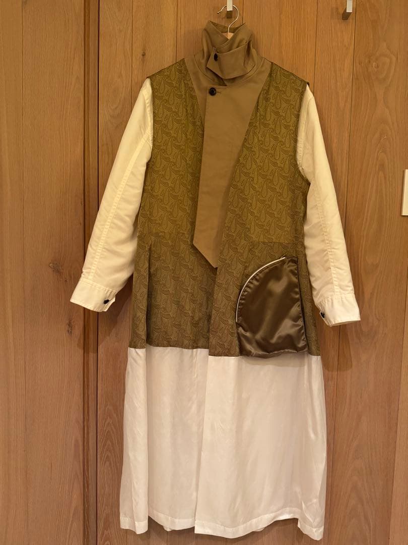 【ちゃこTOGA】美品　ドッキングコート ベージュ ホワイト