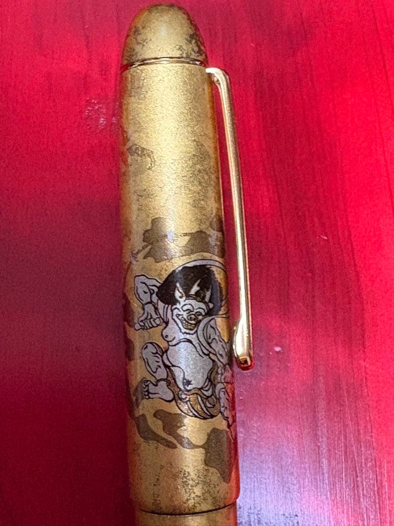 プラチナ万年筆　風神雷神