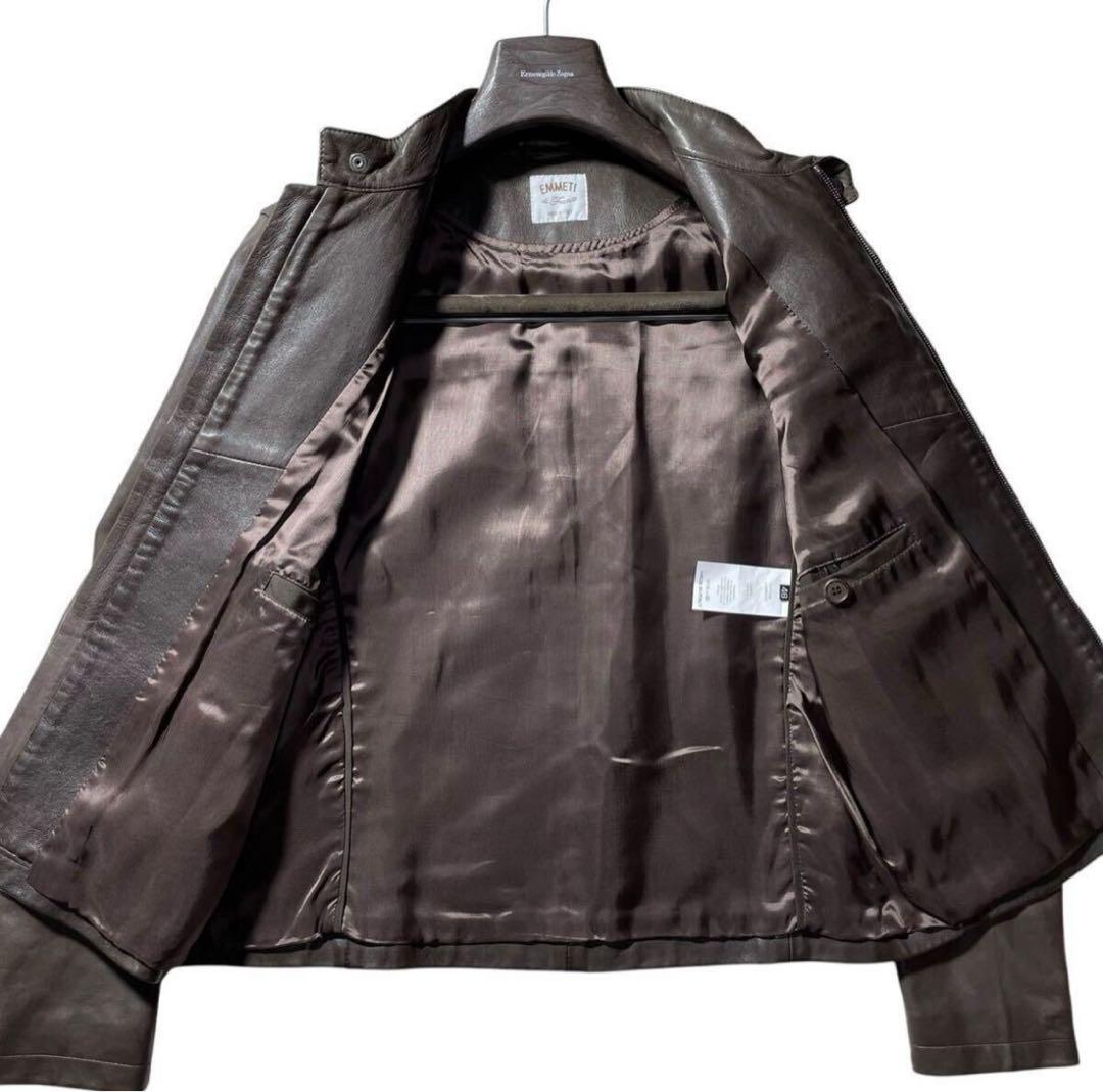 ✨️美品✨️ 定価30万 エンメティ EMMETI ラムスキン ライダースジャケット