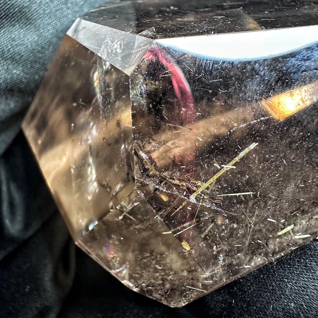 高級品❗️虹入り☆スモーキーゴールドルチル タイチンルチルフリーフォームA1211