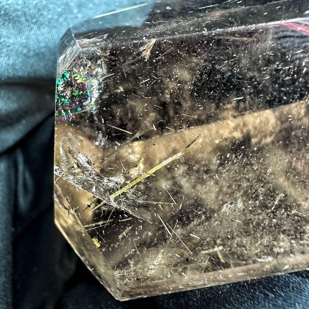 高級品❗️虹入り☆スモーキーゴールドルチル タイチンルチルフリーフォームA1211