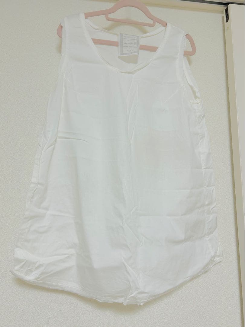 【美品】ビアズリー シャツタンク ホワイト サイズ1