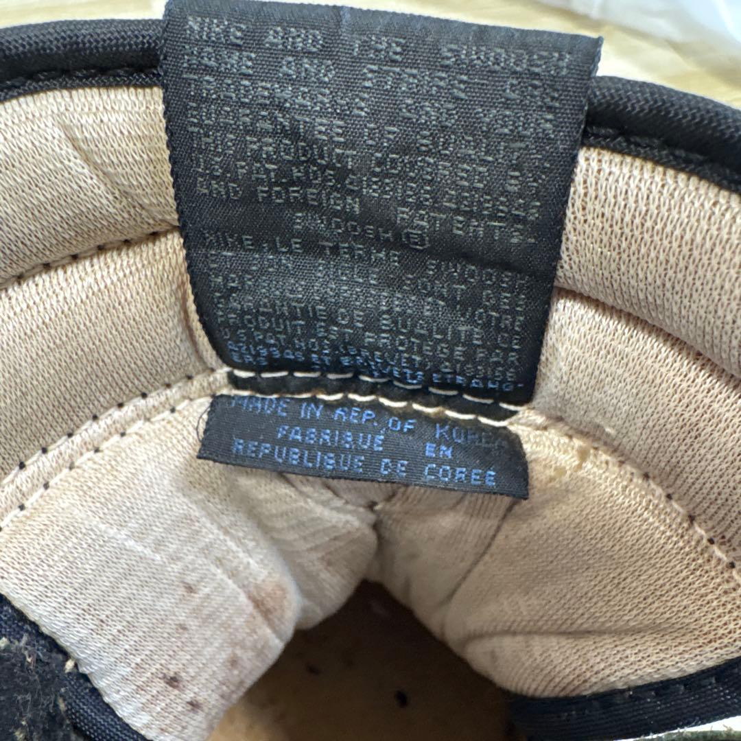 エアジョーダン1オリジナル 黒青85年製