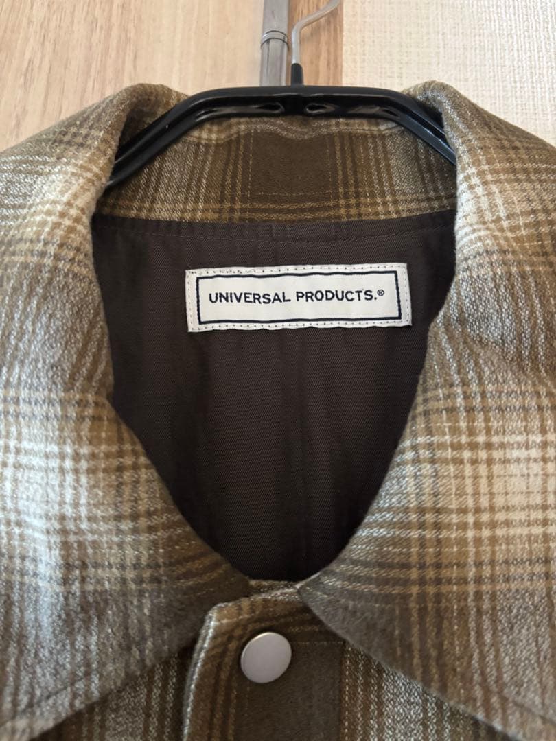 UNIVERSAL PRODUCTS チェックシャツジャケット